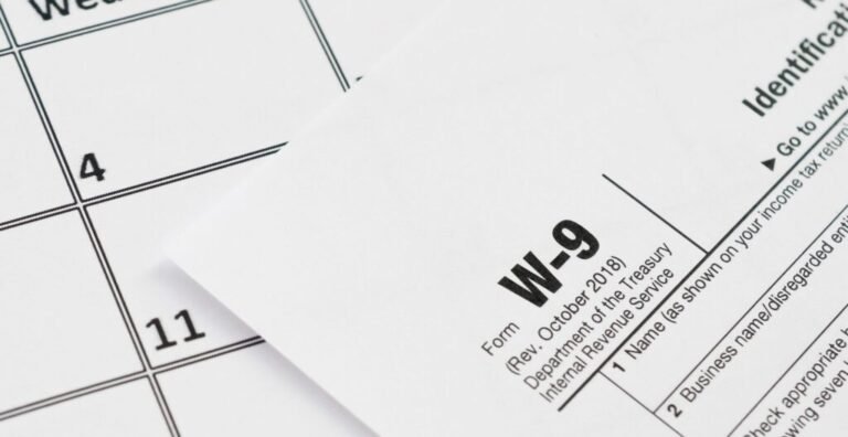 when you need a w9 form